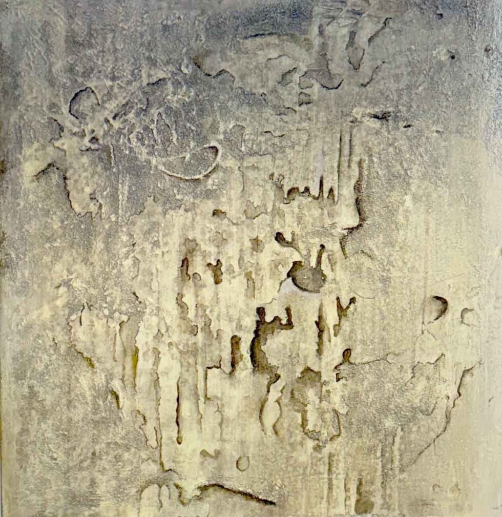 Fractured Calm | 24X24 | Mixed Media on Canvas | Chuck Prescott