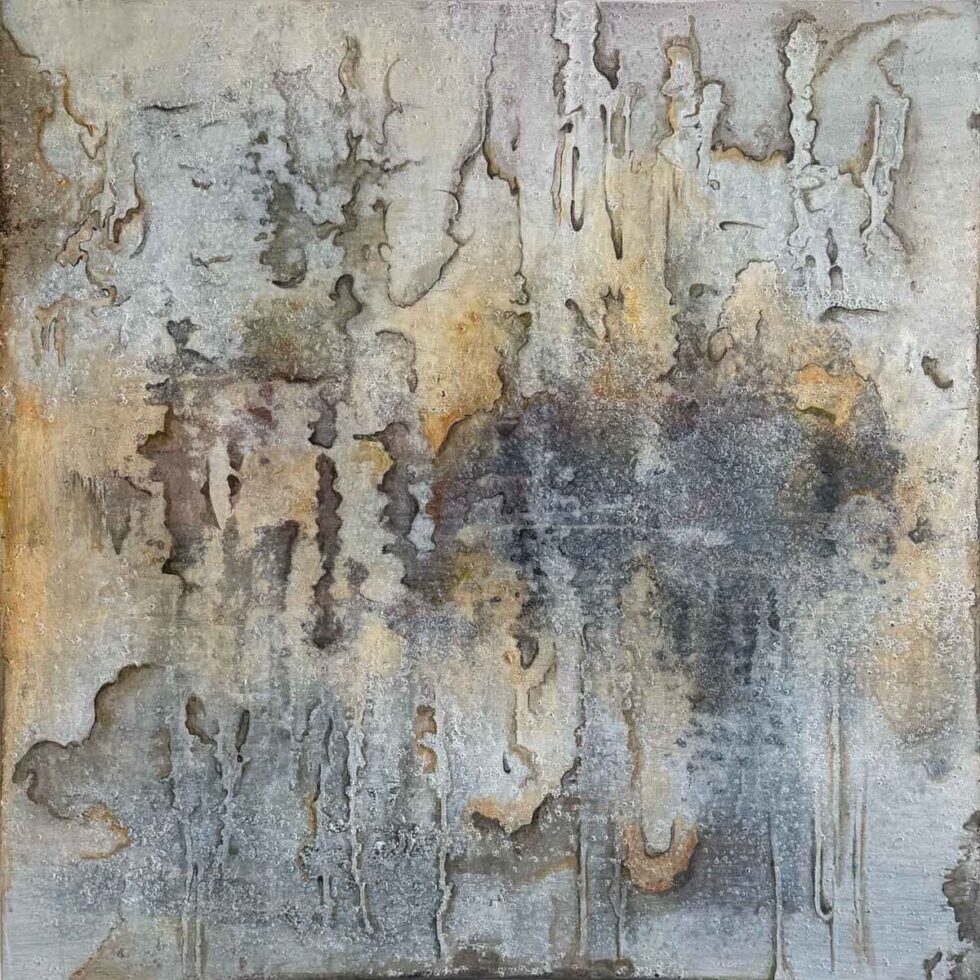 Pillars of Silence | 36X36 | Mixed Media on Canvas | Chuck Prescott